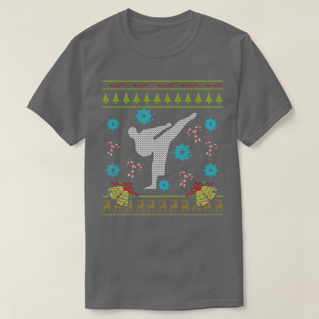 Camiseta Jiu Jitsu Ugly Christmas Sweater (Frente do Design)