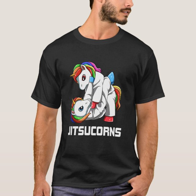 Camiseta Jiu Jitsu Unicórnio Grappling (Frente)