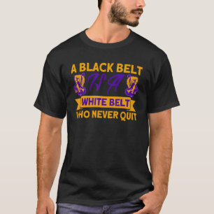 Camiseta Jiu Jitsu Vintage Black Belt Nunca Sair 1