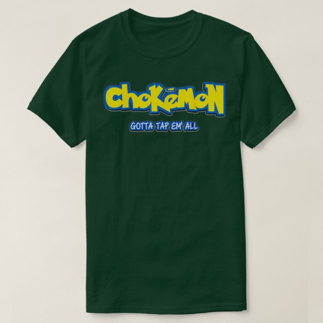 Camiseta Jiu Jitsu's Funny Chokemon BJJ M (Frente do Design)