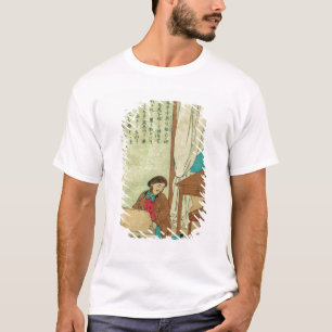 Camiseta JJ Audubon em uma viagem aos disovers de Japão um