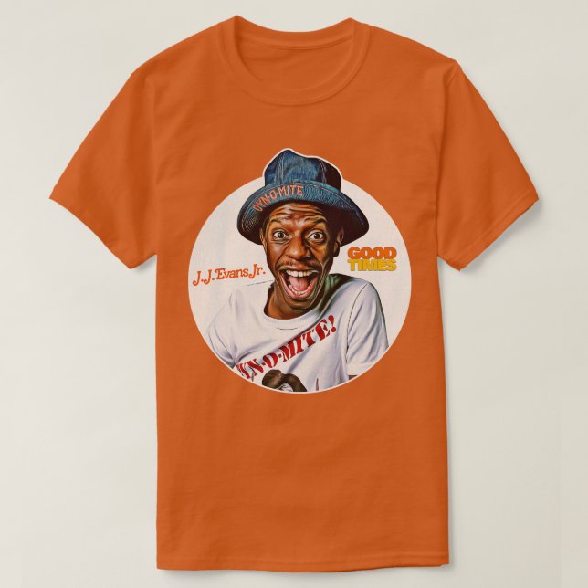 Camiseta JJ Evans Jr Good Times 70s Sitcom (Frente do Design)