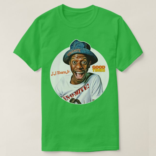 Camiseta JJ Evans Jr Good Times 70s Sitcom (Frente do Design)