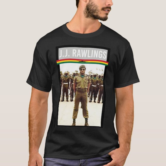 Camiseta JJ Rawlings Ghana Classic T-Shirt (Frente)
