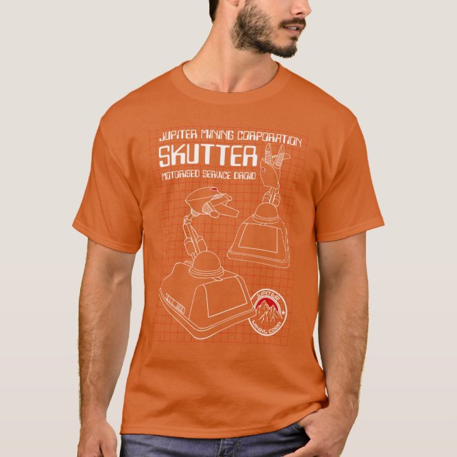 Camiseta JMC Skutter Droid de Serviço Motorizado presente m (Frente)