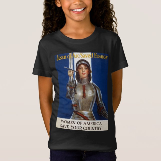 Camiseta Joana d'Arc: A Mama de Orleans, Cavaleiro Heroína (Frente)
