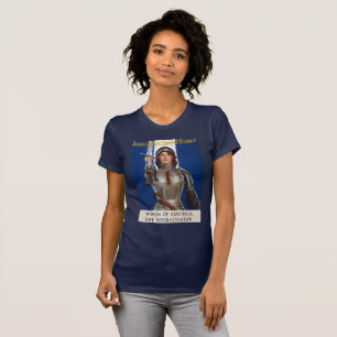 Camiseta Joana d'Arc: Mulher Guerreira, Cavaleira, Heroína