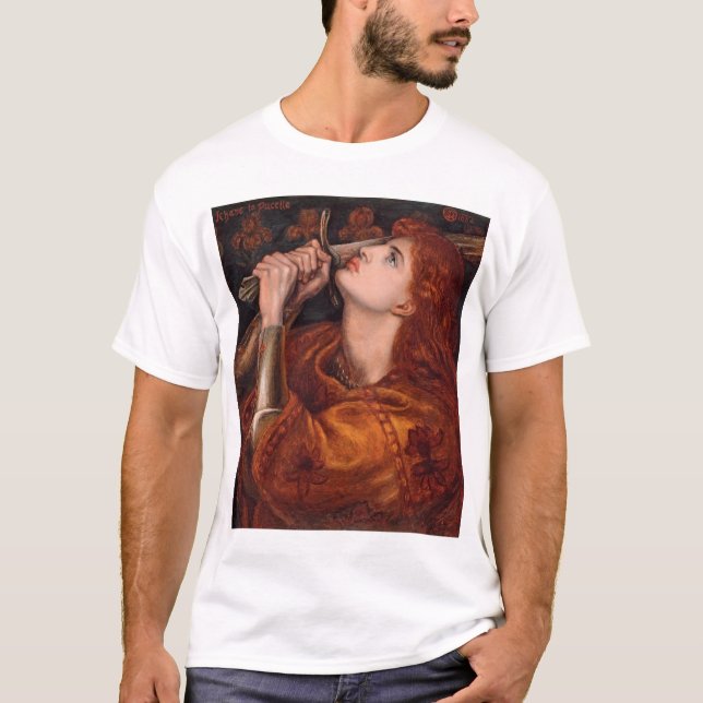 Camiseta Joana do arco, C. 1882 por Dante Gabriel Rossetti (Frente)