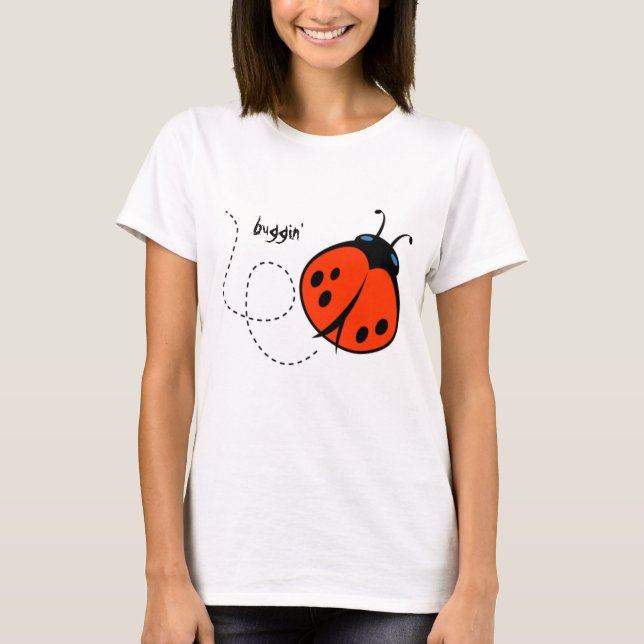 Camiseta joaninha, buggin (Frente)