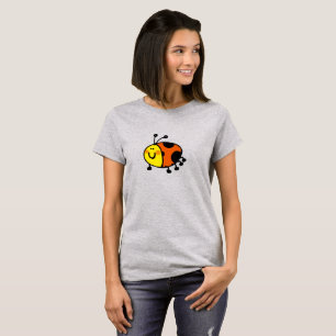 Camiseta Joaninha Cartoon Cute para Crianças e Amantes da N