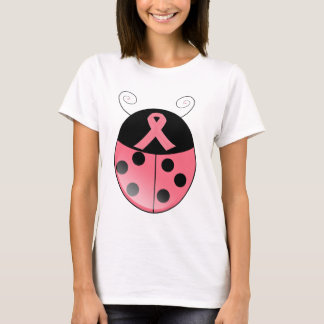 Camiseta Joaninha cor-de-rosa
