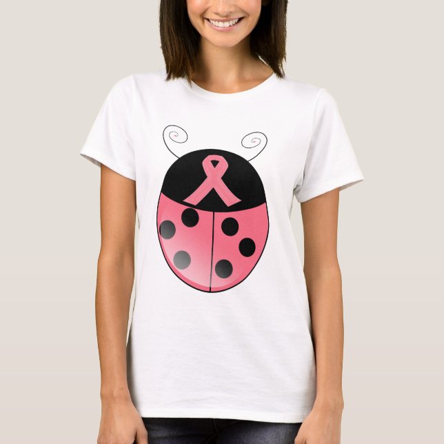 Camiseta Joaninha cor-de-rosa (Frente)