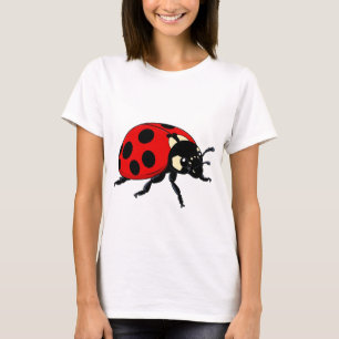 Camiseta 🐞 Joaninha de Desenho Animado Brilhante 🌈 Person