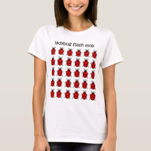 Camiseta joaninha instantâneo engraçado da multidão