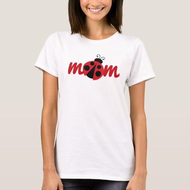 Camiseta Joaninha Mãe Branca (Frente)