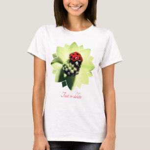 Camiseta Joaninha no Flor de Corniso Personalizado