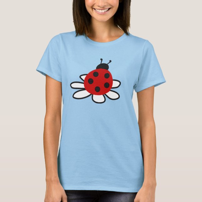 Camiseta Joaninha numa Lírio (Frente)