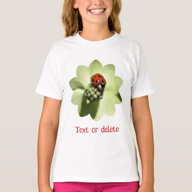Camiseta Joaninha Personalizada da Natureza (Frente)