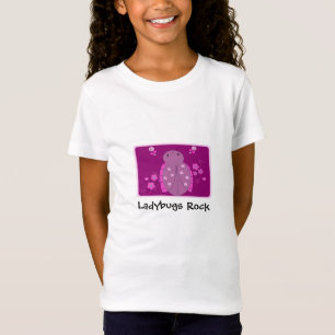 Camiseta Joaninha Rosa e Roxa Fofa