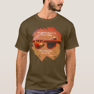 Camiseta Joaninhas Atitude Citação Inspiradora de Confúcio