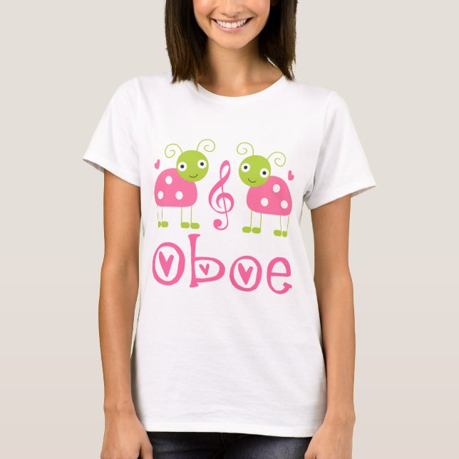 Camiseta Joaninhas cor-de-rosa bonitos de Oboe (Frente)