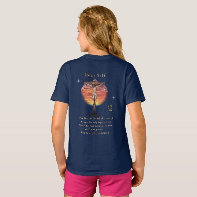 Camiseta João 3:16 (Parte Traseira Completa)