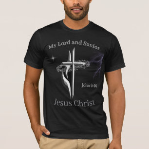 Camiseta João 3:16 Meu Senhor e salvador Cristão