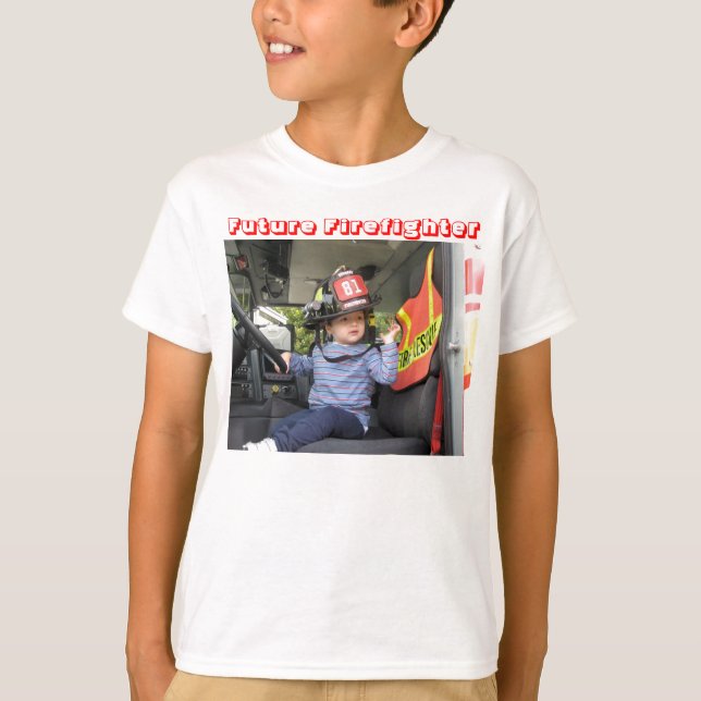 Camiseta Joaquin, sapador-bombeiro futuro (Frente)