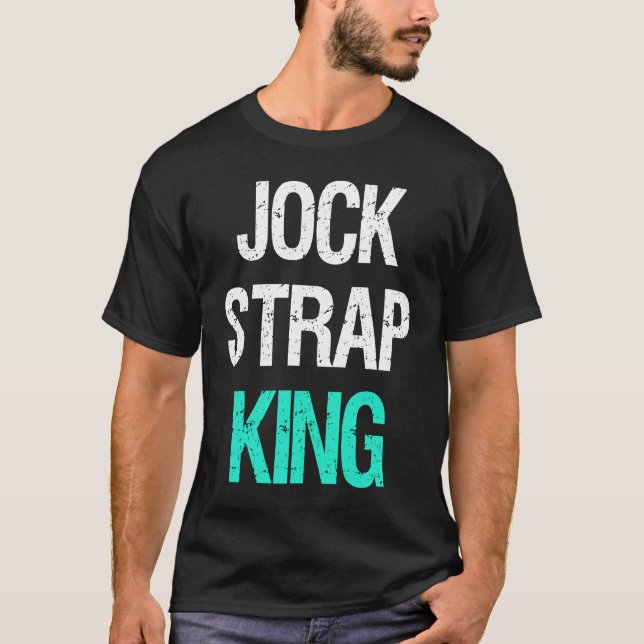 Camiseta Jock Strap King para fãs de futebol Mulheres (Frente)