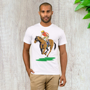 Camiseta Jockey de Corrida de Cavalos Galopando