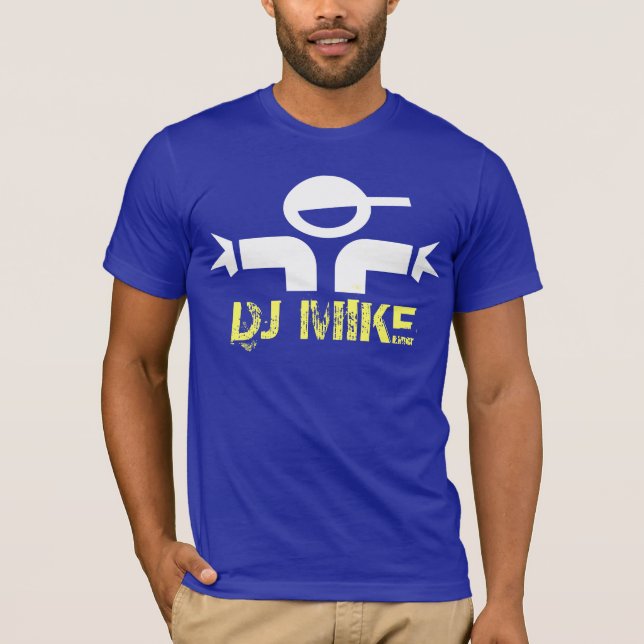 Camiseta Jockey de disco personalizado / DJ / t-shirt DJ (Frente)