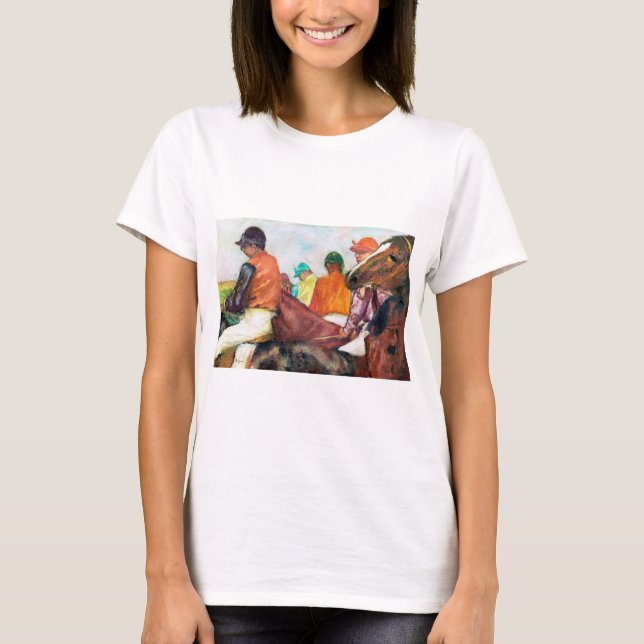 Camiseta Jockey e Horse, Edgar Degas (Frente)