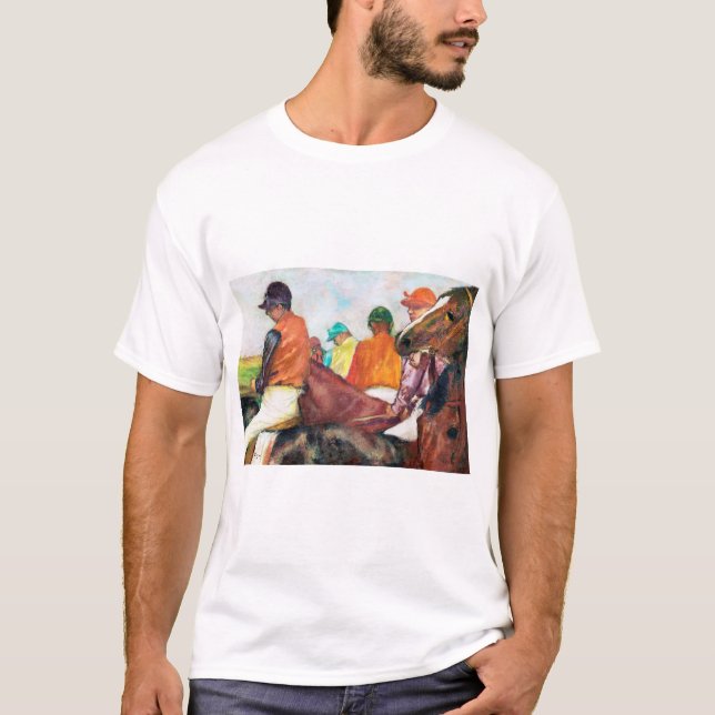 Camiseta Jockey e Horse, Edgar Degas (Frente)