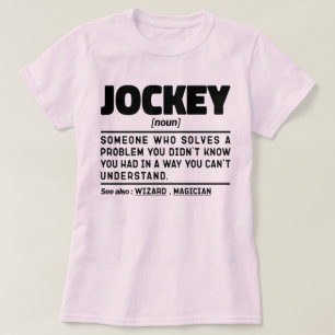 Camiseta Jockey Noun Equestrian Lover Proprietário de Caval