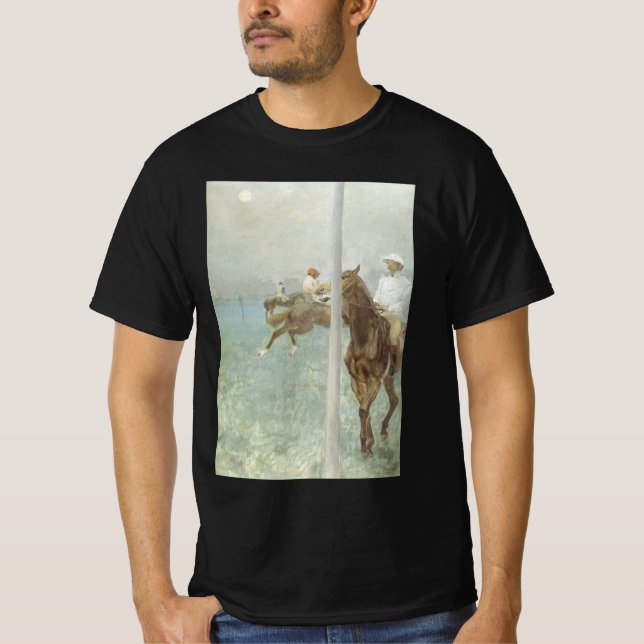 Camiseta Jockeys Antes da Corrida por Edgar Degas (Frente)