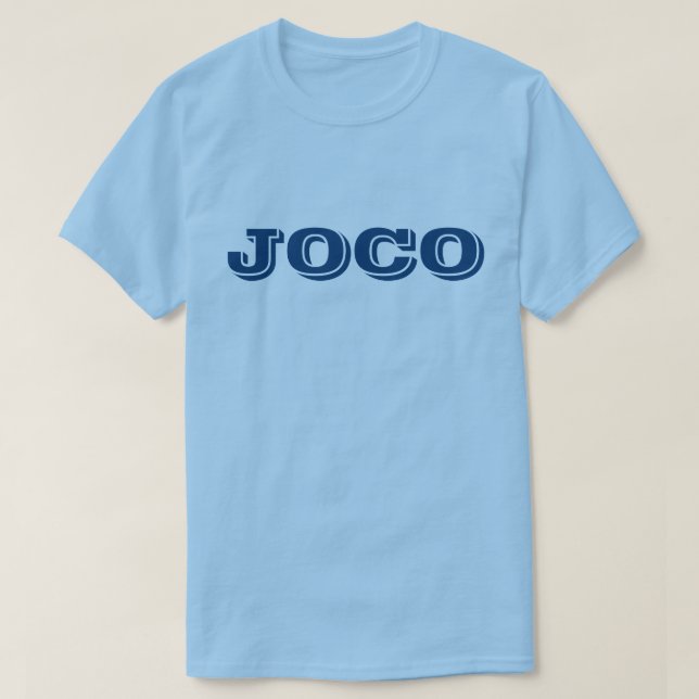 Camiseta JOCO Condado de Johnston (Frente do Design)