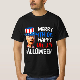 Camiseta Joe Biden 4 De Julho Confusa Feliz 4 De Ha