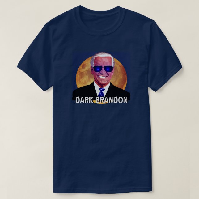 Camiseta Joe Biden como T-Shirt Brandon Escuro (Frente do Design)