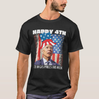 Camiseta Joe Biden Confusa Preços Do Gás No Dia 4 De Julho