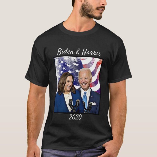 Camiseta Joe Biden e Kamala Harris 2020 para Presidente (Frente)