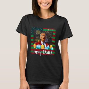 Camiseta Joe Biden engraçado feliz Páscoa confuso 4 de julh