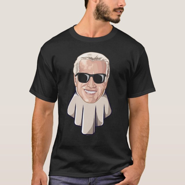 Camiseta Joe Biden Ghost Costume Presidente Biden Halloween (Frente)