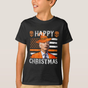 Camiseta Joe Biden Happy Halloween Feliz Natal Nos Bandeira
