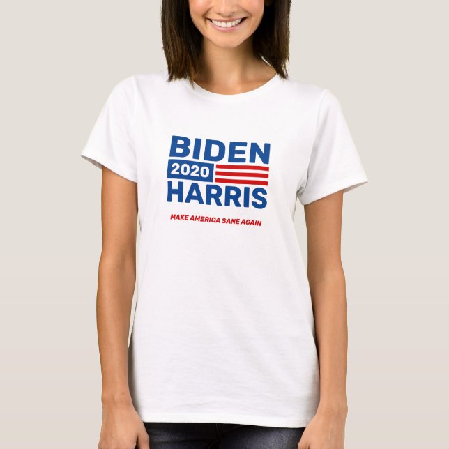 Camiseta Joe Biden Kamala Harris 2020 Campanha feminina (Frente)