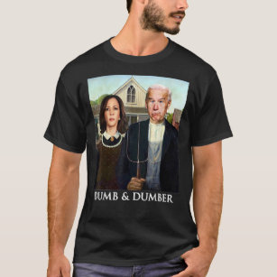 Camiseta Joe Biden Kamala Harris Dumb E Dumber 2020 Engraça