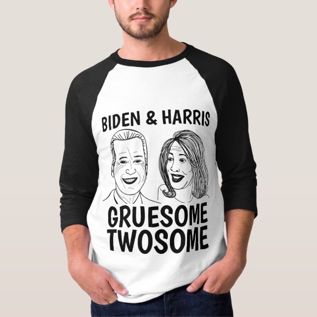 CAMISETA JOE BIDEN & KAMALA HARRIS DUPLA HORRÍVEL (Frente)
