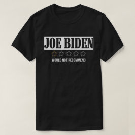 Camiseta Joe Biden Não Recomendaria Uma Estrela