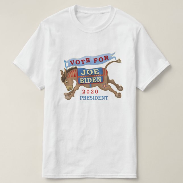 Camiseta Joe Biden para o asno 2020 do presidente Democrata (Frente do Design)