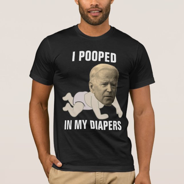 Camiseta JOE BIDEN POPULADO EM T-Shirts FUNNY DO FRALDA (Frente)