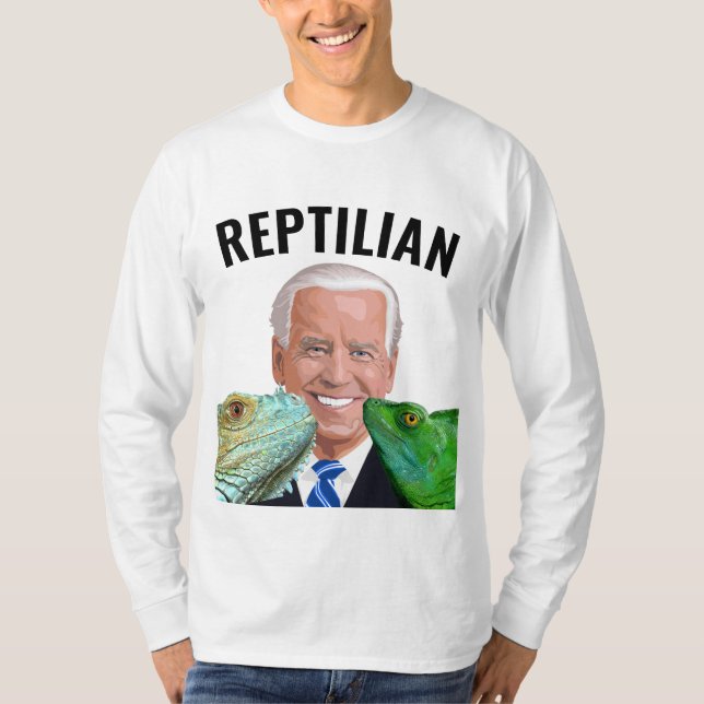 CAMISETA JOE BIDEN REPTILIAN FUNNY T-SHIRTS (Frente)